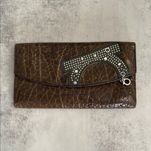 Salvatore Ferragamo studded wallet